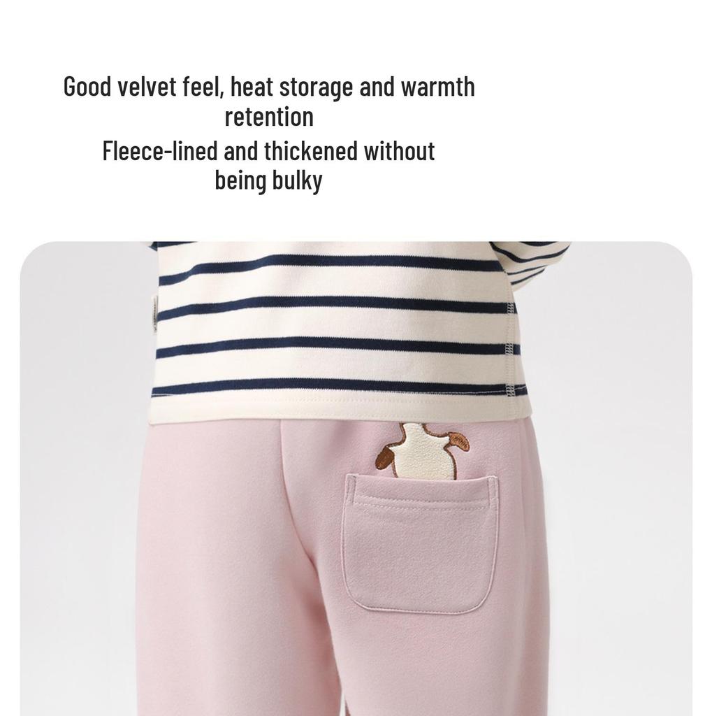 European Boys' Cartoon Sports Thick Sweatpants - Autumn/Winter 2025 Toddler & Children’s Clothing