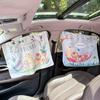 Car Window Sunshade Curtain Universal Side Cartoon Suction Cup Design UV Protection for Outdoor Trips