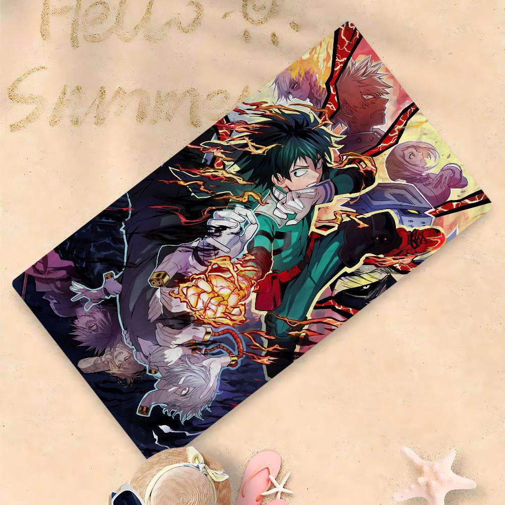 Passionate Anime My Hero A-Academia Bath Towel Microfiber Soft Water Absorbing Breathable For Girl Kids Cartoon Beach Towel