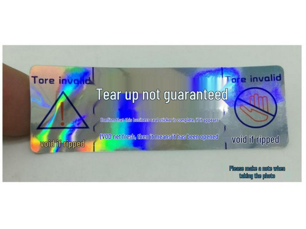 Tear-off Non-refundable Anti-Tamper Void Label Sticker - Self-adhesive, Disposable Seal