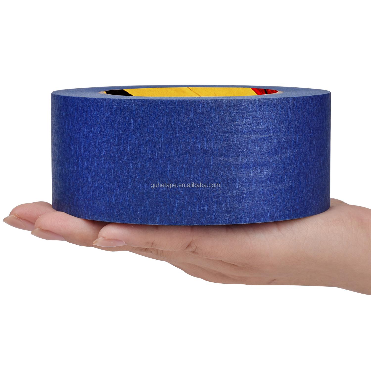 Blue Double Sided Paper Painters Tape Bulk Multi-Purpose Masking Tape for Wall Painting Color Separation Edge Repair & Car Use (Blue,30m&25mm) синий