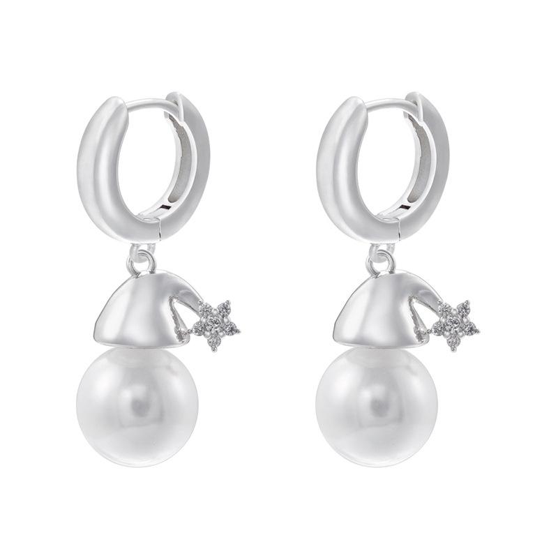 Exquisite And Beautiful Santa Claus Bells Gift Bag Earrings Autumn And Winter Christmas Element Earrings Female Ve1010-1017