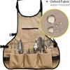 Waterproof Multi-Pocket Gardening Tool Apron Ideal for Mechanics Workwear Outdoor Garden Working Storage