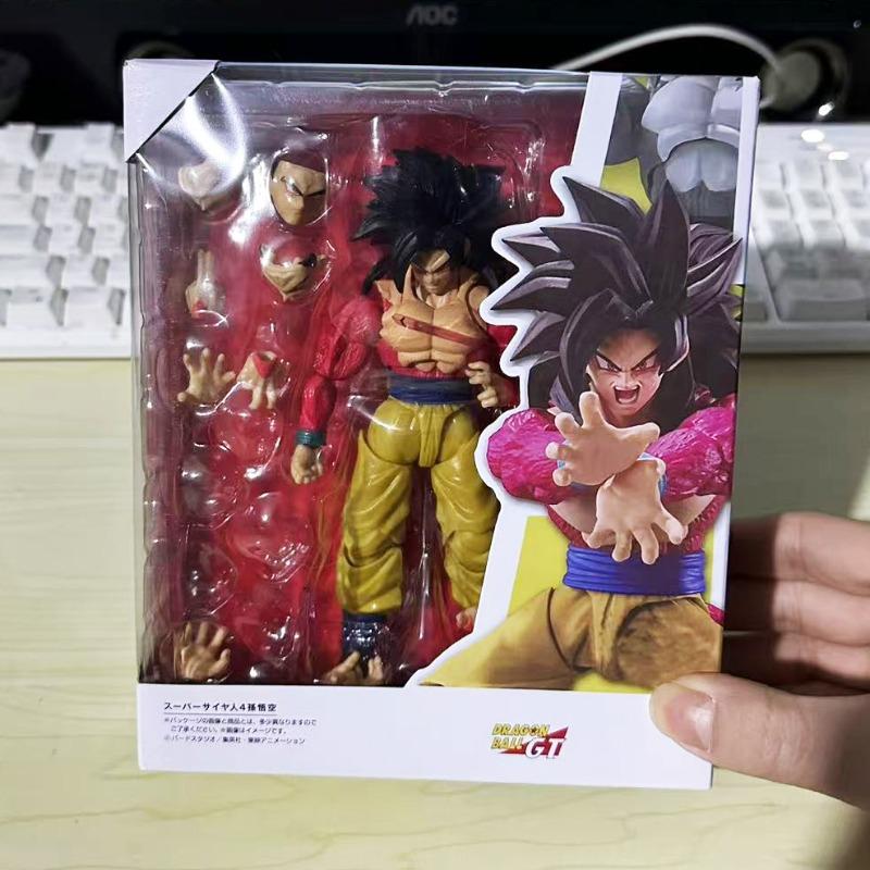SHF Dragon Ball GT Figuren Super Saiyan 4 Son Goku Vegeta Actionfigur Bewegliches Sammlerstück Anime Saiyan Gott Goku Puppenmodell Spielzeug