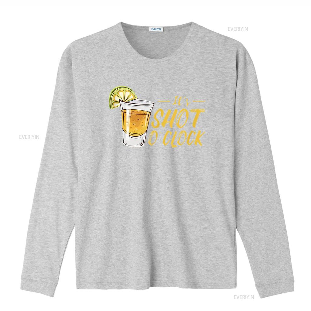 Es ist Shot O Clock Alkohol Tequila Limette Party Herren T-Shirt Weiß vintage Gewaschen Grafik Atmungsaktiv Lässig Stilvoll Vielseitig