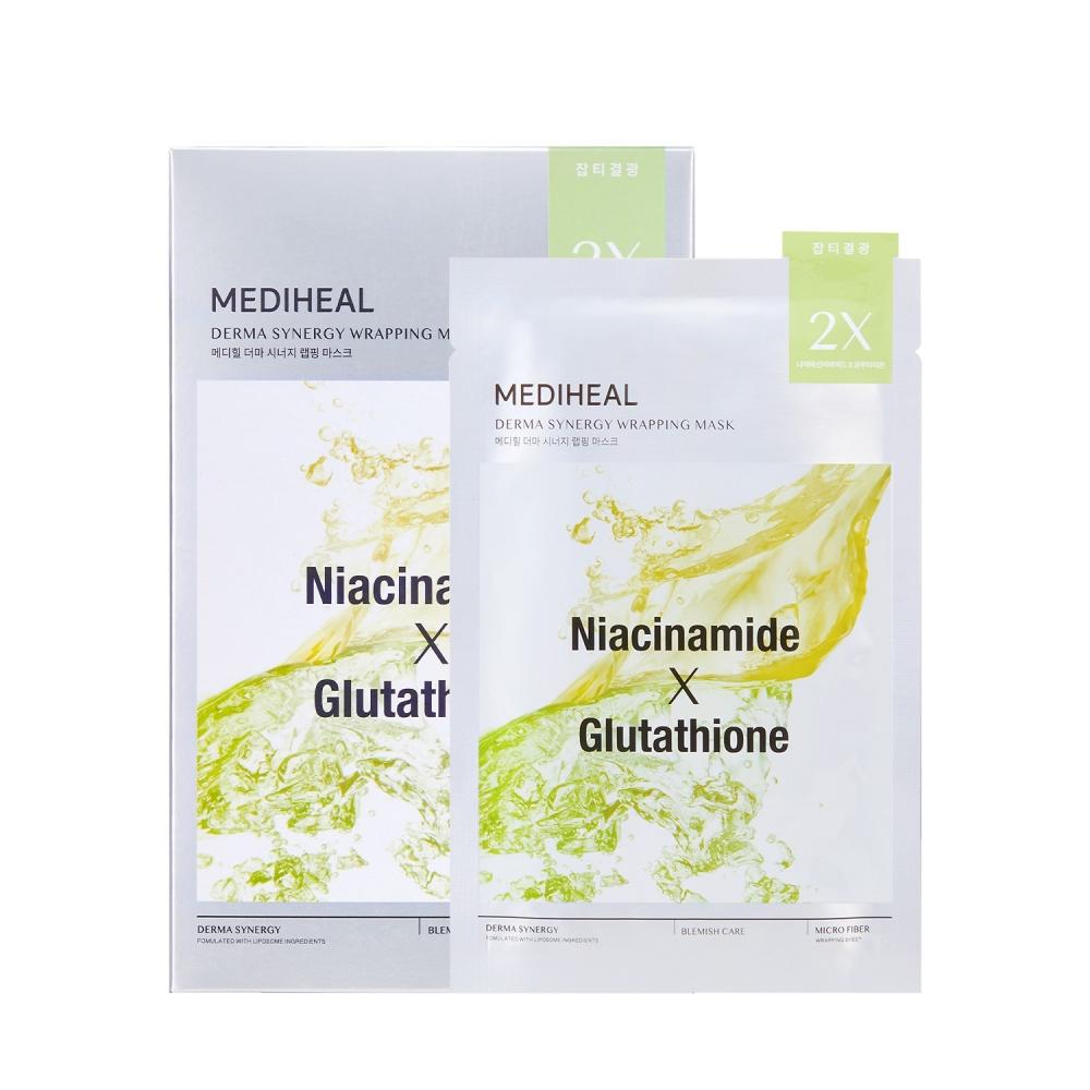 Mediheal Derma Synergy Wrapping Mask 10 Sheets   Blemish Glow