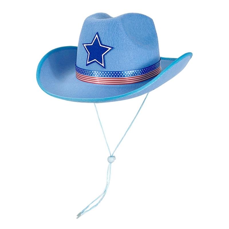 

Stylish Western Theme Hat with Five Point Star Design Perfect For Independence Day Beach Vacation And Casual Outfit
