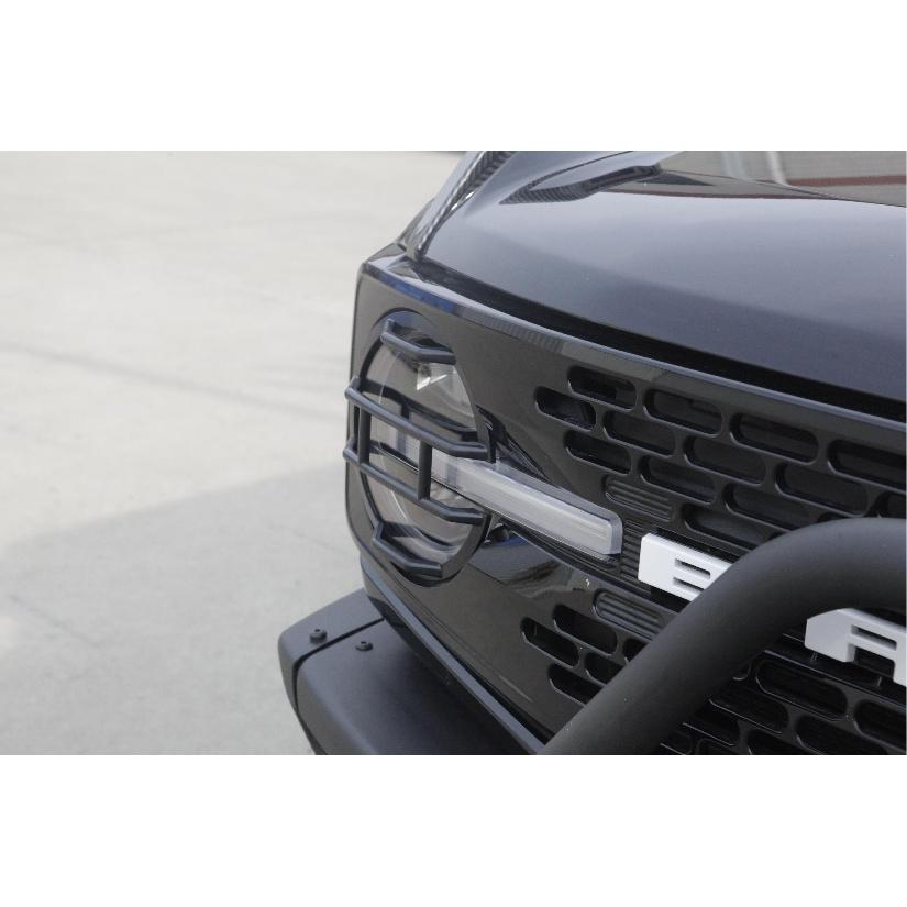 Car Front Headlight Lamp Decoration LED Light Source Guards Cover for Ford Bronco 2022 2023 Lamp Hoods Exterior