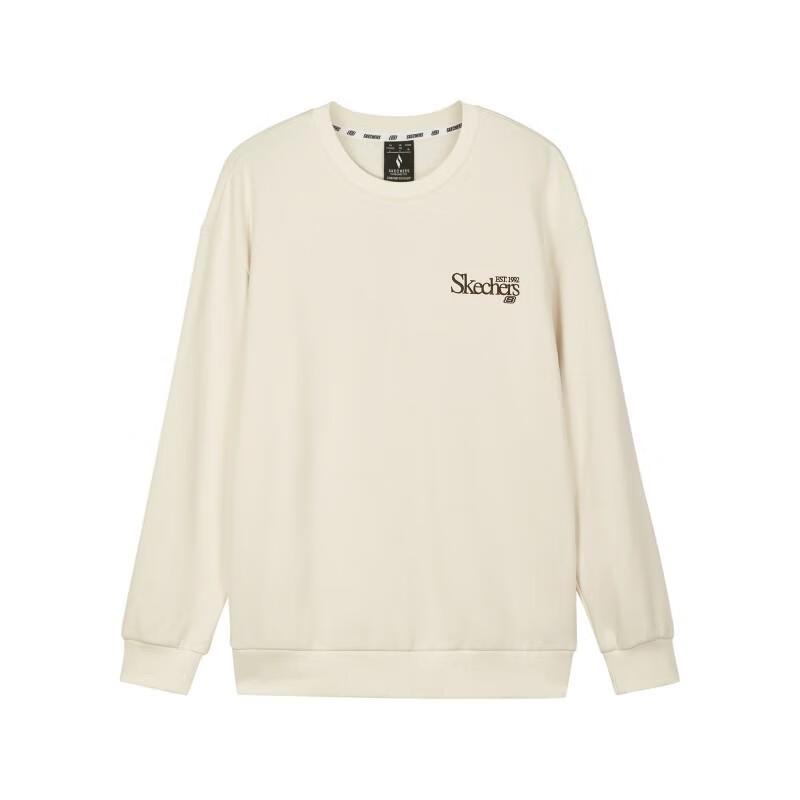 Skechers L324U106-01SV Pure White Pullover Sweatshirt