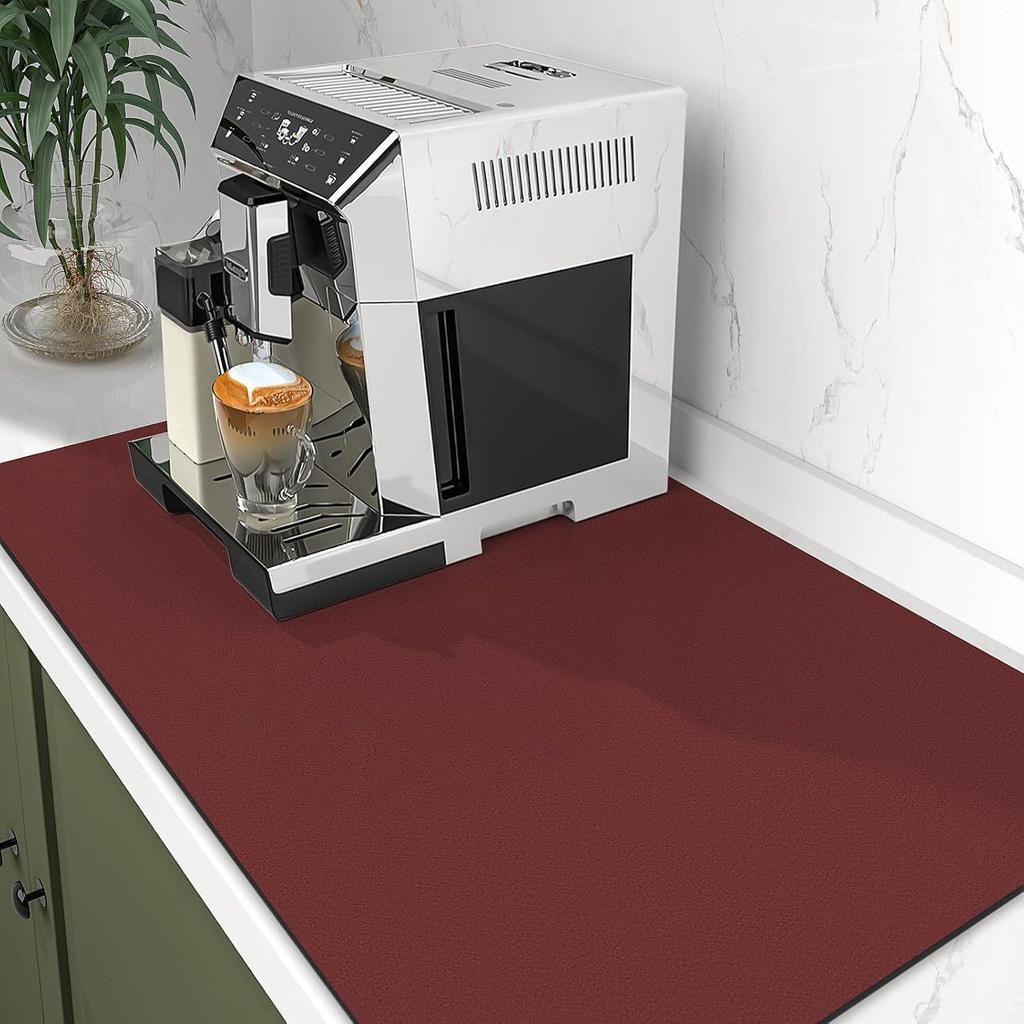 Solid Color Diatomaceous Earth Quick-Dry Kitchen Drain Mat & Heat-Insulating Coaster