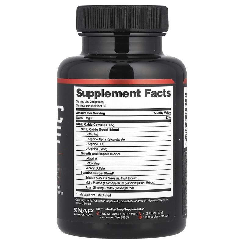 Nitric Oxide Booster, 60 Capsules