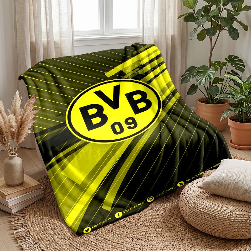 Borussia Dortmund Theme blanket Soft Flannel Fleece Blanket Warm Lightweight Throw Blanket for Home Sofa Bed