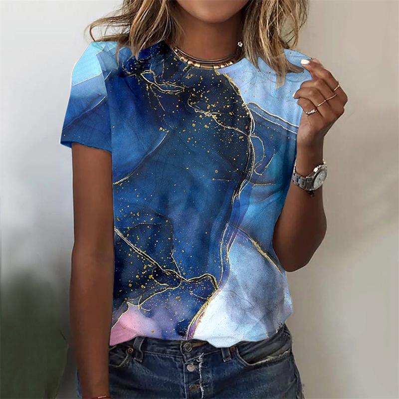 New Women's 3D Printed Short Sleeve T-shirt Women's Valentine's Day Fashion Top Love T-shirt Cute Small Fresh Tees Clothing