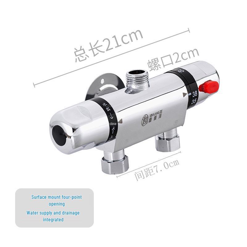 

Повністю мідний термостатичний душовий набір з сонячним водонагрівачем та клапаном регулювання температури