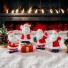Jultomte Dekor Kompakt Harts Jultomte Skulptur Harts Jul Miniatyr Statyett För Nyårshelgen Hem Trädgård Bakgård