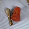 Antique Brass Nautical Spyglass Telescope - 15.24 Cm Engraved Pirate Design with Brown Leather Box