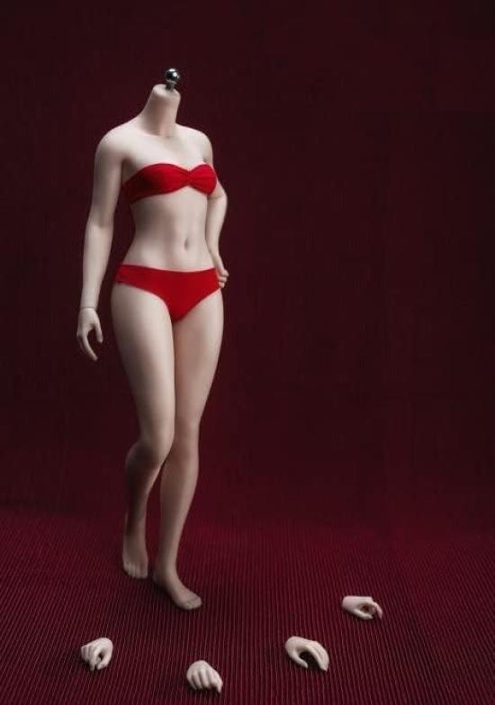 

[TOYBARJAPAN] Фигурка 1/6 TBLeague PLSB2021-S46A Жемчужная кожа Супергибкое бесшовное тело Маленький бюст Бикини в комплекте Безголовое женское тело