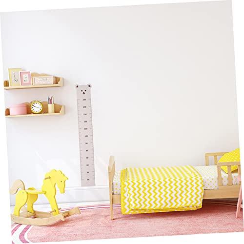 Height Measurement Wall Decal Bear Kids Room Fabric Material Clear Measurement 1 Piece Nursery Wall Decoration