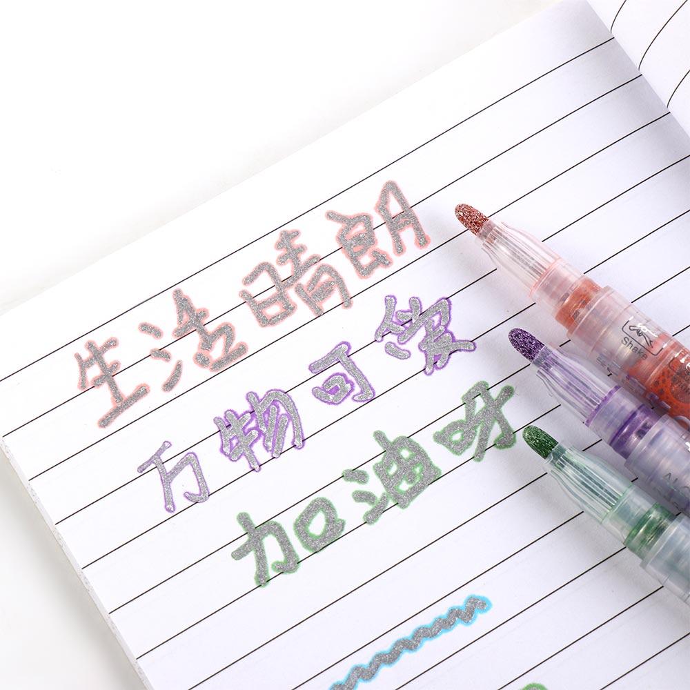 Graffiti Pen Rainbow Scrapbooking Art Marker Pen Double Line Pen Highlighter Outline Marker Pen