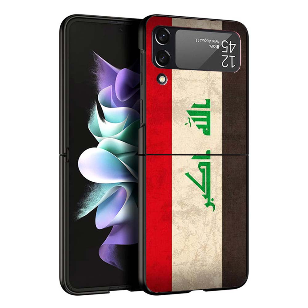 

Iraqi Iraq National Flag Phone Case For Samsung Galaxy Z Flip7 Flip6 5G Flip5 Flip4 Flip3 ZFlip 7 6 3 4 5 Shockproof Back Cover Samsung Z Flip