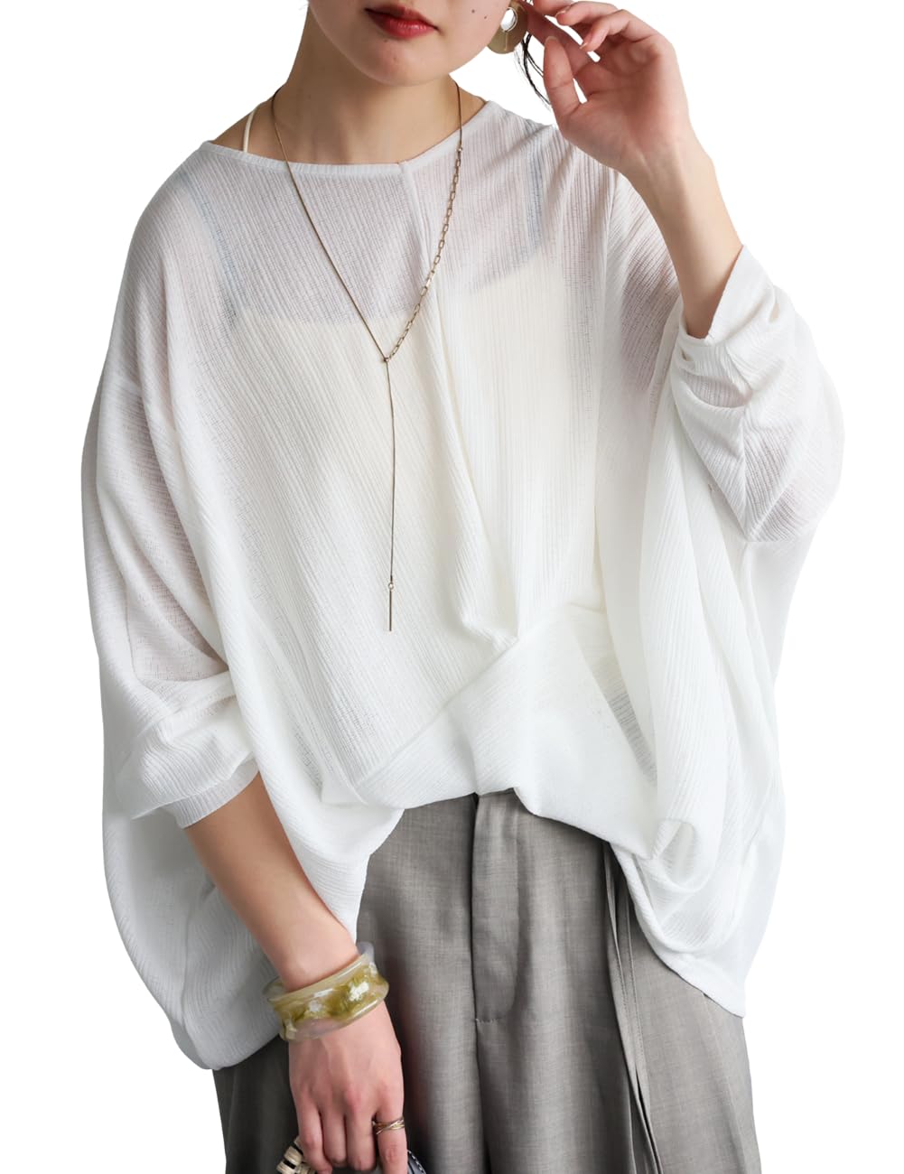 

Antiqua Asymmetrical Cut and One Size White Women s Top, Sewn, PA-03799, 03,