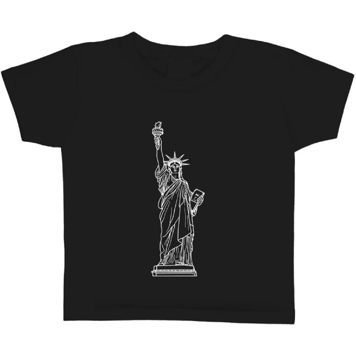 Azeeda  Статуя Свободы  Детские Хлопковые Футболки (TS029807) XXXXXL разноцветный