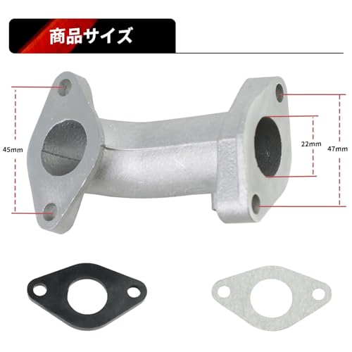 Jetsetmoto Cub 90 kompatibelt innsugsmanifold innsugsmanifold forgasser indre diameter 22mm kompatibelt med Super Cub Little Cub C50-AA01 Cub 90