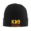 Custom Cool K9 Police Dog Bonnet Hats Hip Hop Knitted Hat For Men Women Winter Warm Skullies Beanies Caps
