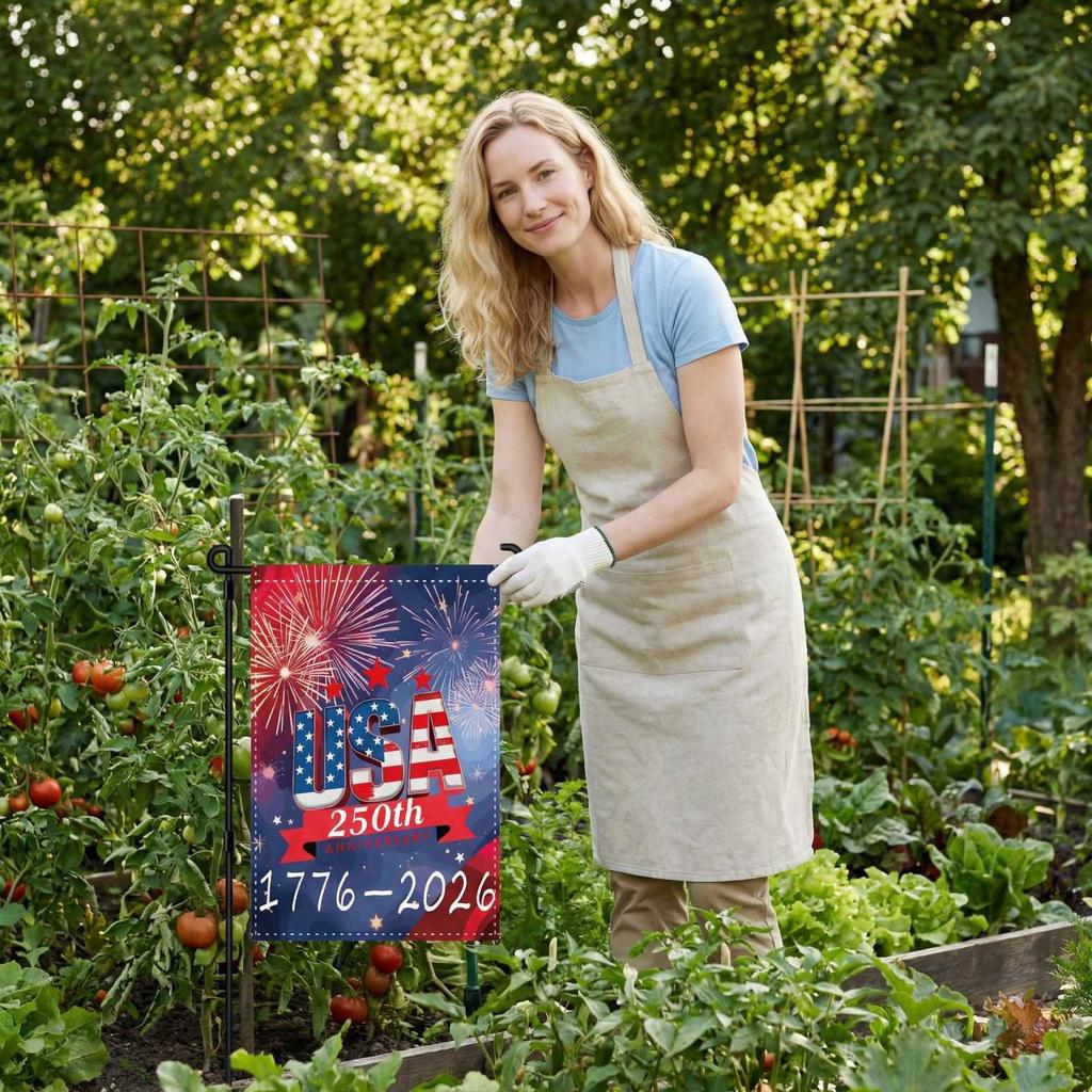 Dekorativní zahradní vlajka ke 250. výročí Spojených států