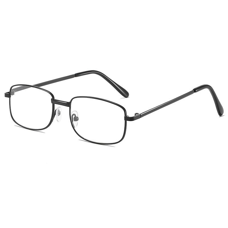 

Металлические очки для чтения Мужские Женские Квадратные Полноободковые Увеличительные Высокой Четкости Пресбиопические Очки +200 degrees чёрный