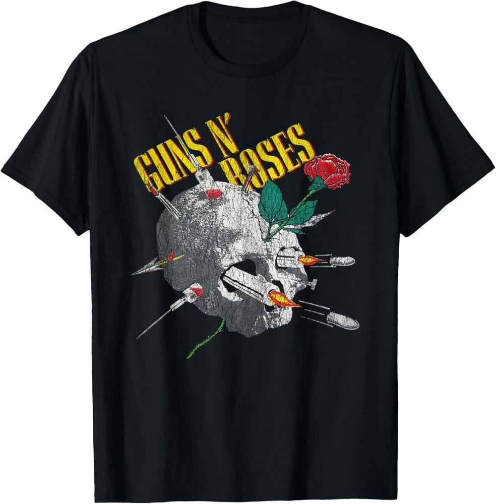 Guns N' Roses Official Needle Skull Vintage T-Shirt