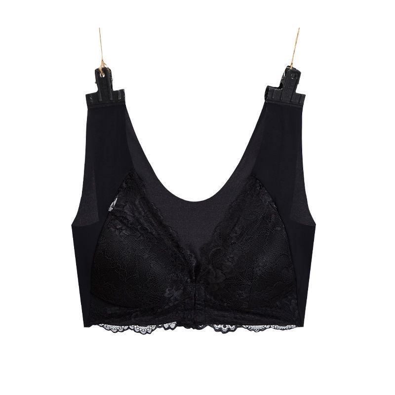 Popular Plus Size Front Closure Lace Push-up Wireless Sexy Back Women's Underwear