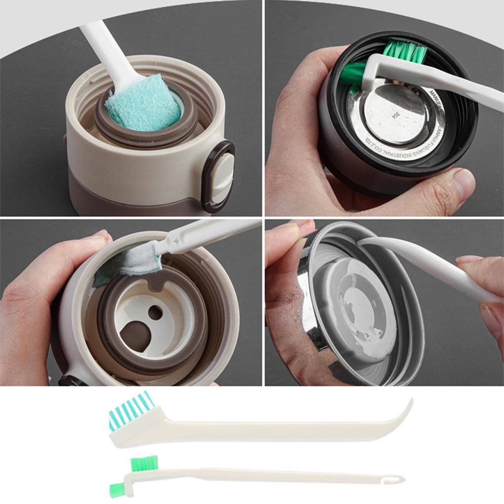 Pack of 8 Cleaning Brush with Long Handle Plastic Scrubber Beverage Milk Bottle Glass Tube Brushes Household for Oven Straws