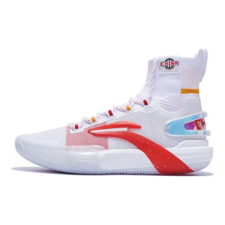 Li Ning Flash 9 Ultra Fabric Synthetic Leather Shock Absorption Anti-Slip Wear-Resistant High-Top Basketball Shoes Men Basketball Shoes ABAT013-5