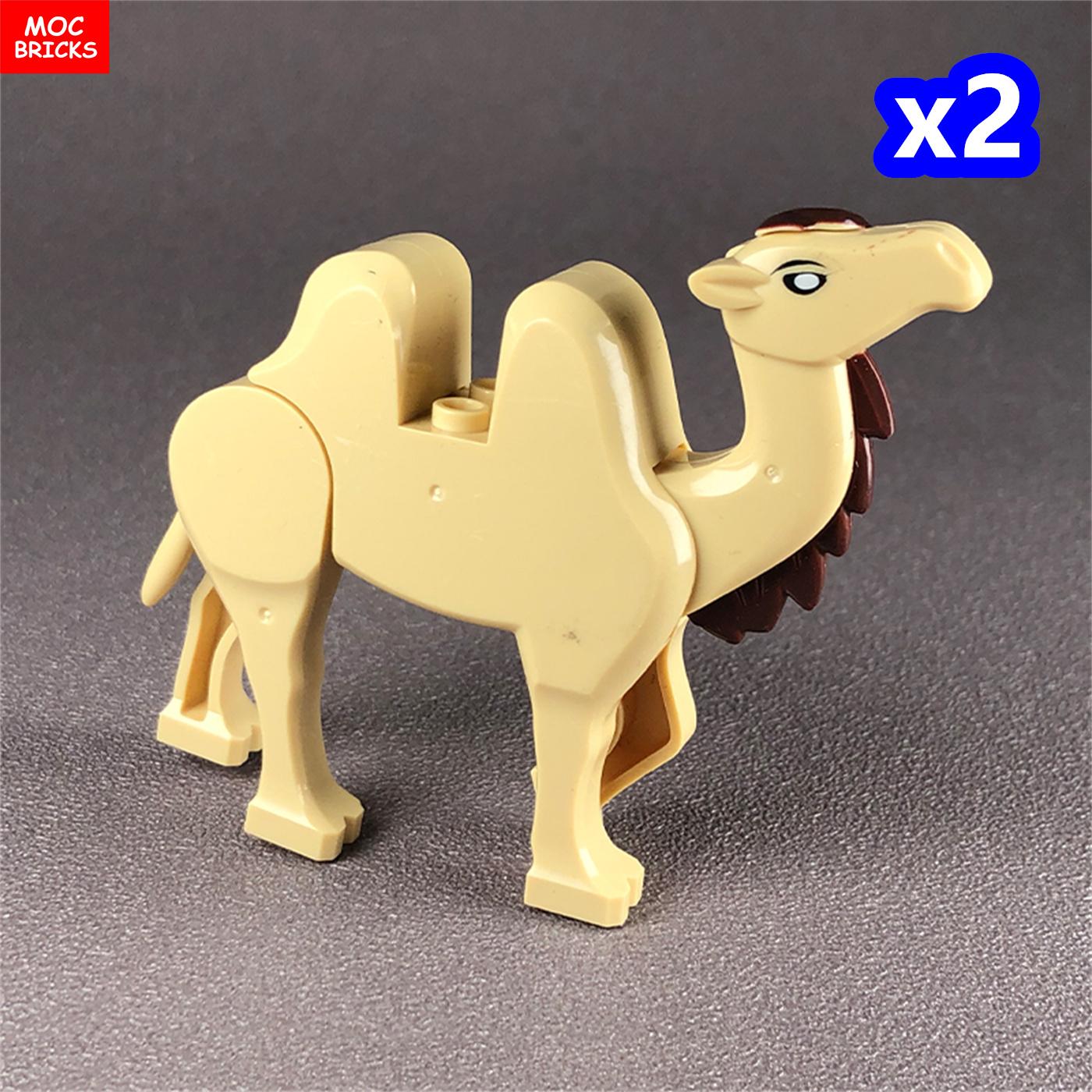 2 шт. Кубики MOC Животное Верблюд Пустынный Принц Приключение Фильм Город Модель Строительные Блоки Образовательные Игрушки Детские Подарки