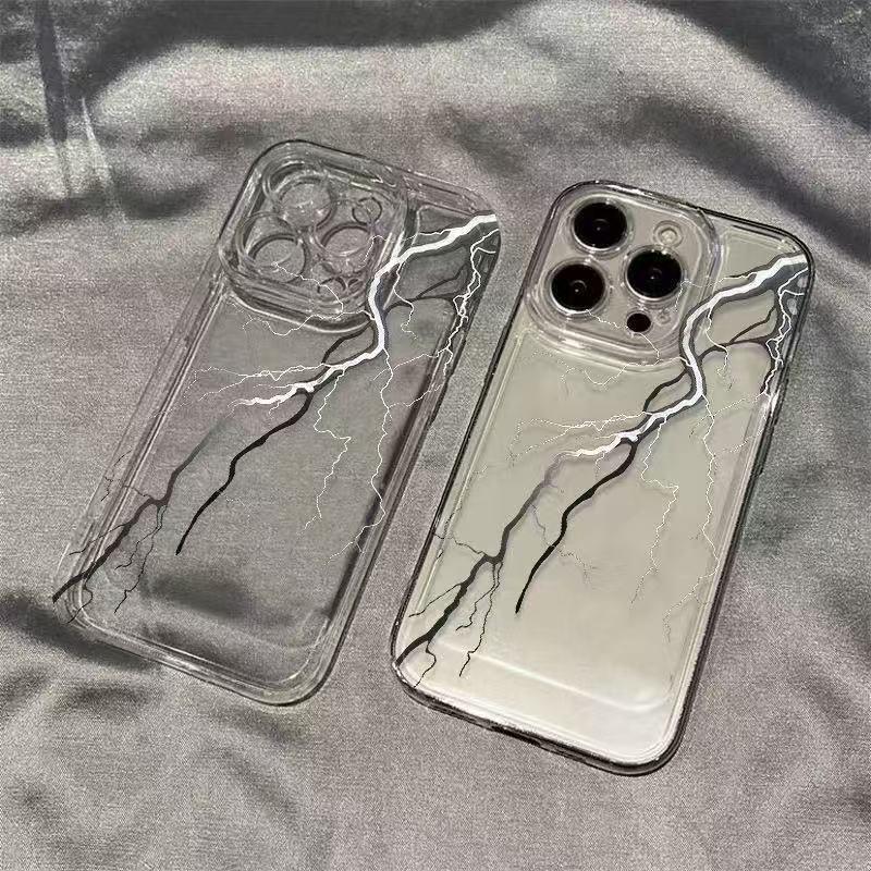 New Lightning iPhone 17 Case: Compatible with 17promax, 16, 15, 13/14pro, 12 - Stylish and Personalized Design