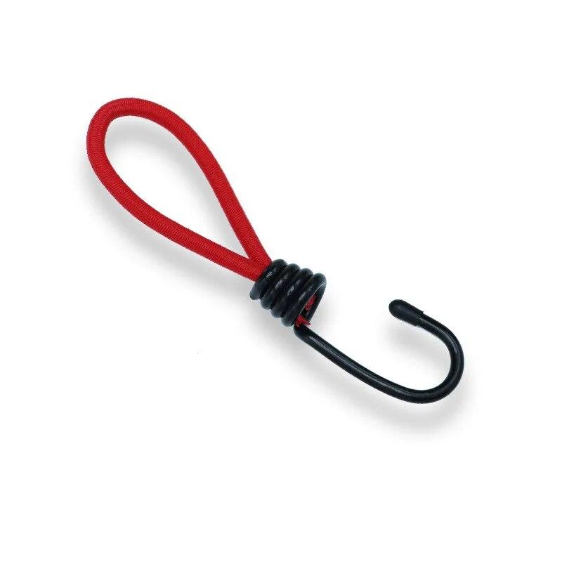 

1 шт., эластичная веревочная пряжка для палатки для кемпинга на открытом воздухе, 15 см, фиксированное крепление с крюком для эластичной веревки, аксессуары для тента для кемпинга, вытяжной трос. красный