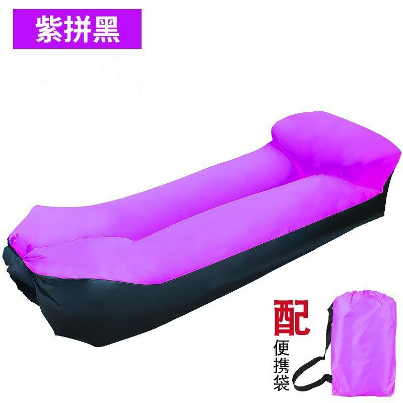 Outdoor Portable Inflatable Sofa Inflatable Outdoor Air Sun Inflatable Lounger Blow Up Chair Bag Banana Camping Air Bed Beanbag