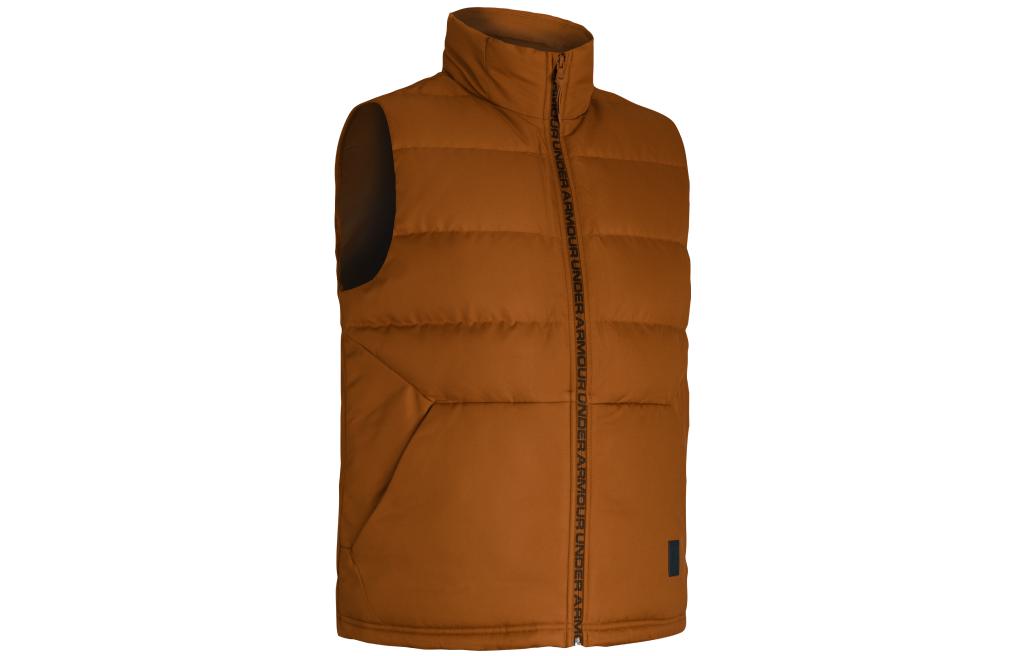 Under Armour Vests Men s Orange Stand Collar Moderate Other 1342703-291 M