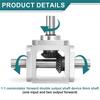 Right Angle Bevel 1:1 Forward Double Output Shaft 1 Module 20 Teeth Bevel Gear Frame Simple DIY Module