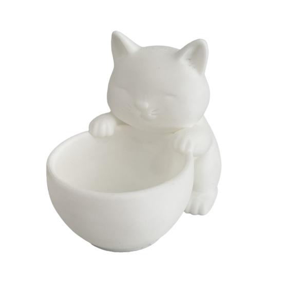 

Cute Cat Ceramic Planter for Succulents - Perfect Home Desktop Decoration for Cat Lovers