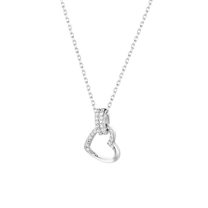 Collier Amour, Luxe Léger, Chaîne Clavicule Haut de Gamme, Collier Polyvalent et Exquis, avec un Sens du Design de Niche