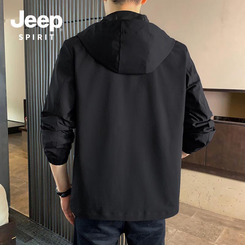 JEEP SPIRIT Men's Hooded Business Casual Jacket 1208