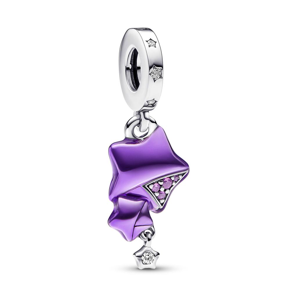 Pandora Star Silver Pendant Charm Women Jewelry Purple 792487C01