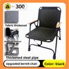 High Carbon Steel Outdoor Folding Chair Padded Double Camping Chair for Fishing BBQ Picnic Hiking Beach Portable Use