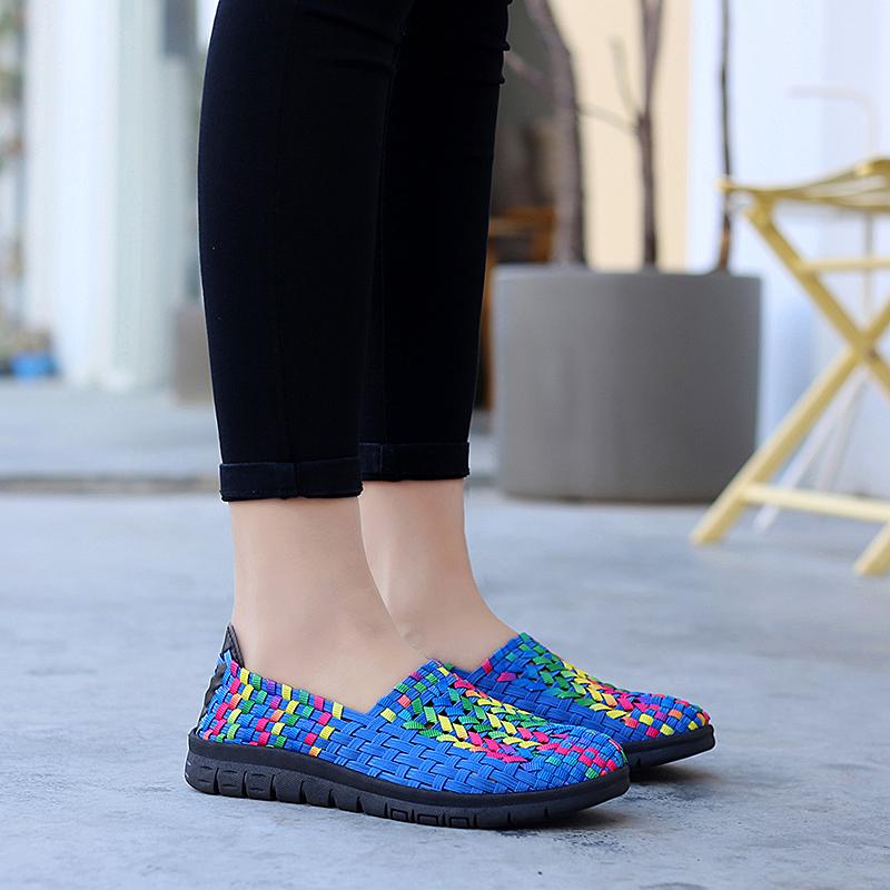 Summer Women Sneakers Comfort Casual Nurse Plus Size Flats Loafers Soft Beach Walking Sports Shoes Lightweight Slip On