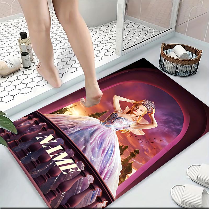 Custom Name "Magical Fantasy Dress" Carpet Rug Customizable Soft Washable Anti-Slip Home Living Room Sofa Mats Personalized Rug. 0909330