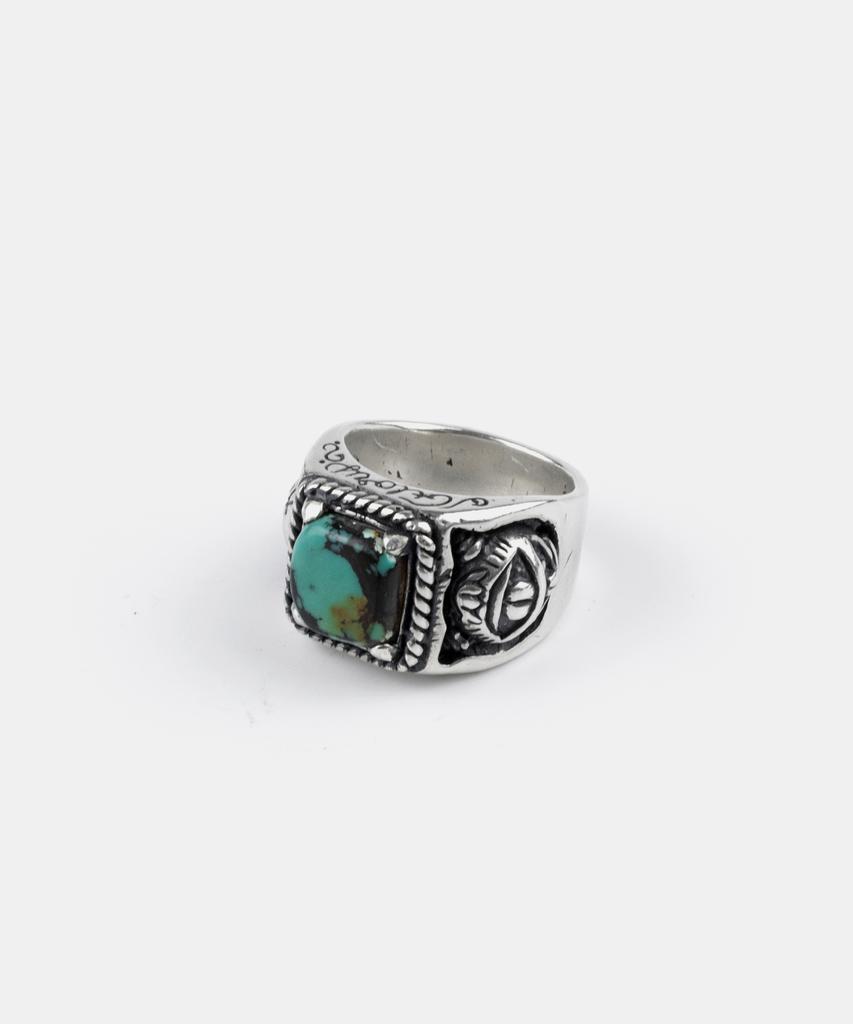 Sheen666 Crazy Cat Turquoise Silver Ring (Type B)