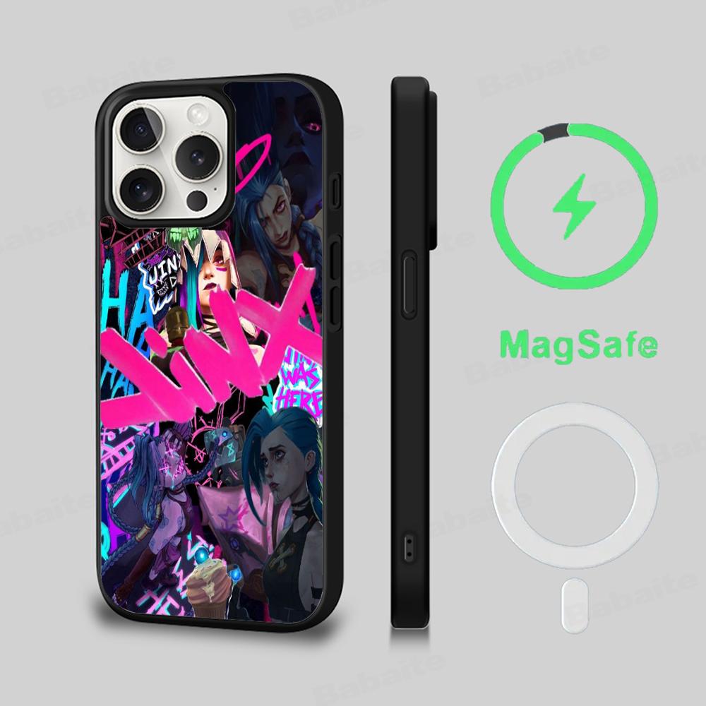 Arcane Phone Case Magnetic Case For IPhone 16 14 13 12 11 15 Pro Max Plus For Magsafe Wireless Charge Cover