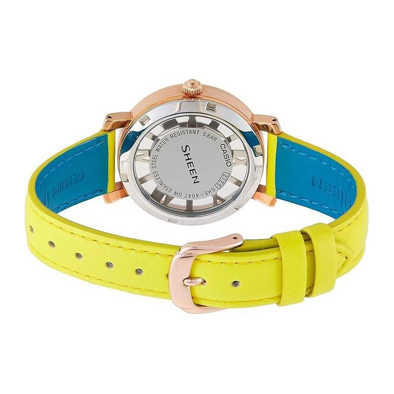 Casio Women's SHEEN White Watch SHE-4047PGL-9A SHE-4047PGL-9A